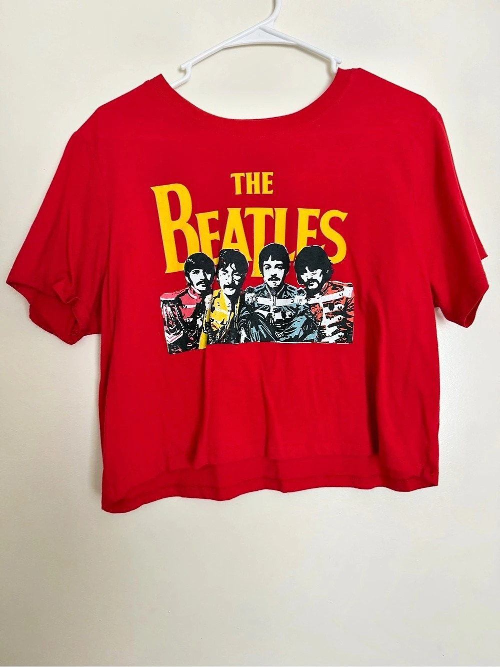 The Beatles Graphic Tee in Red Size XL